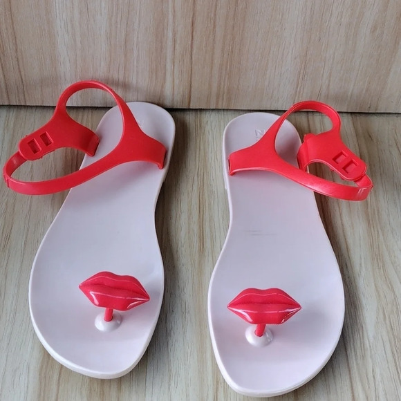 Zhoelala kiss silicone summer sandals size 40 US 10 NWOB - Picture 1 of 7